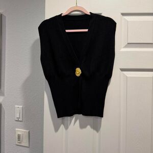 Commense Women's Black and Navy Jumper